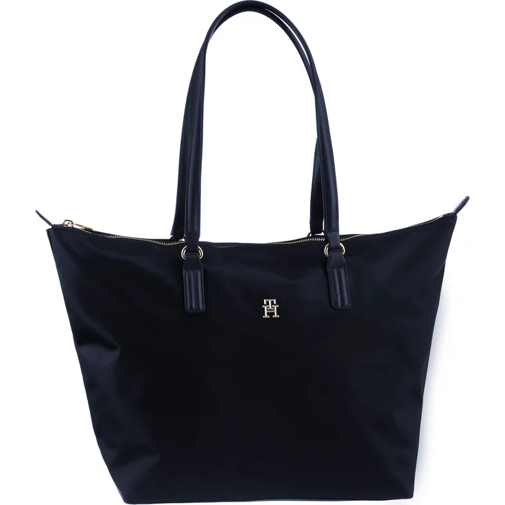 Tommy Hilfiger Shopper POPPY NEW TOTE, Nylon Einkaufstasche in space blue mit Reißverschluss