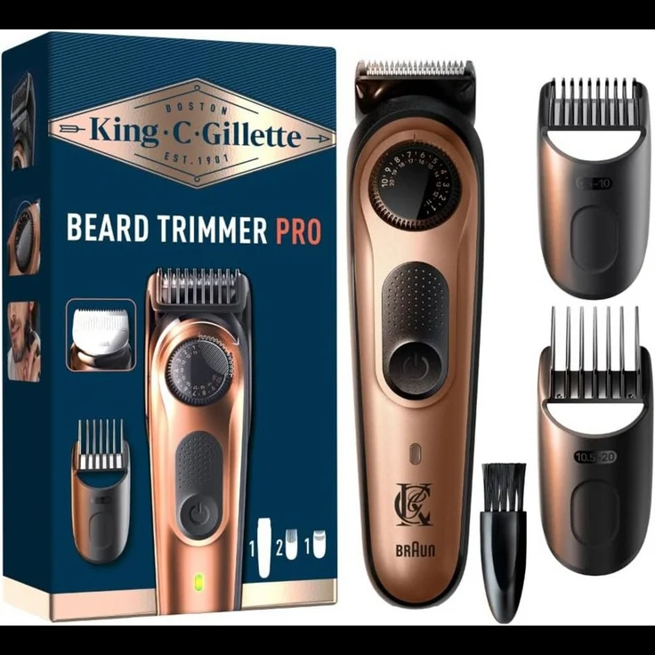Braun Bartschneider Bartschneider King C. Gillette Elektrischer Bart Trimmer Pro, King C. Gillette Pro, – Bild 1