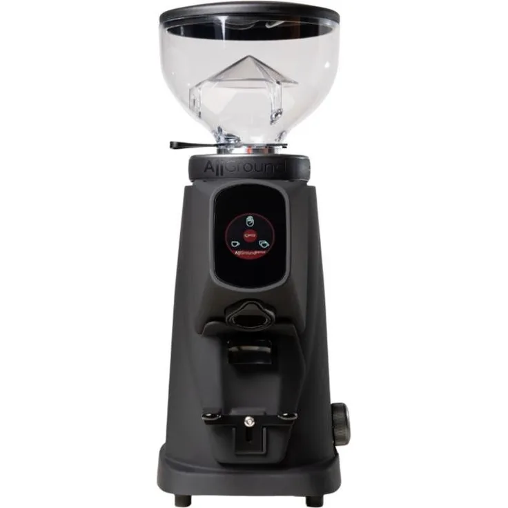 Fiorenzato AllGround Sense, Kaffeemühle mit DARK-T Titan Mahlwerk und Touchscreen-Display, Schwarz Matt