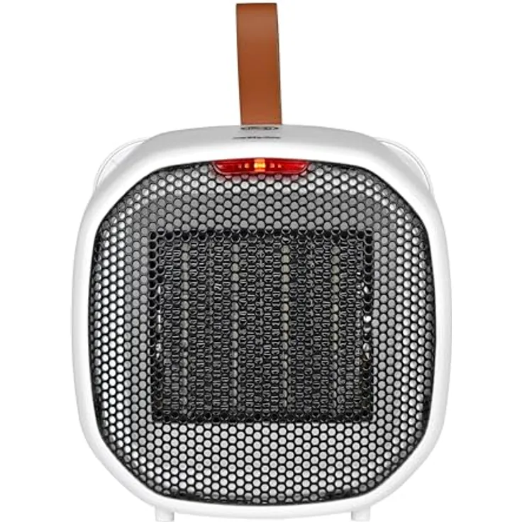 Silva 510042 Heizlüfter HL-M 500, Design-Miniheizer mit 2 Heizstufen (700 W / 1400 W) und Sicherheitsfunktionen, weiß