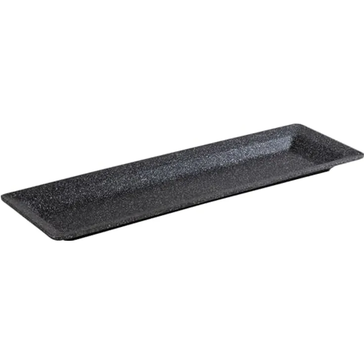 APS 30502 GN-Tablett 53 x 16,2 cm aus Aluminium zum Servieren für warme und kalte Speisen, schwarz-silber - Preisvergleich