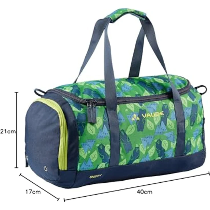 Vaude Snippy Kinder Reisetasche, 40 cm, parrot green, 100% Polyester, kompakt und leicht – Bild 3