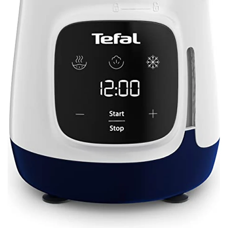Tefal HB55W4 Yummy Gourmet Babynahrungszubereiter | inkl. Stabmixer, Spatel, Messbecher, 2x Keramikvorratsbehälter, Rezeptbuch | Touchscreen | BPA-frei | spülmaschinenfestes Zubehör | Weiß/Blau – Bild 3