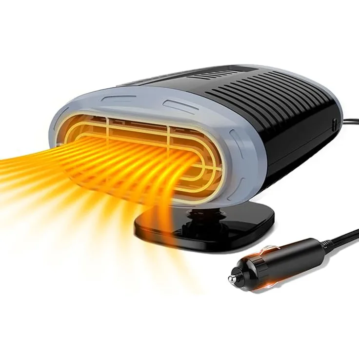 Xdovet Autoheizung, Tragbar KFZ Heizlüfter, 12V 150W, Zigarettenanzünder Defogger Scheibenheizung