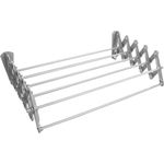 ABJ Wandwäschetrockner, Wandmontierter Wäschetrockner silbern, faltbar, korrosionsbeständig