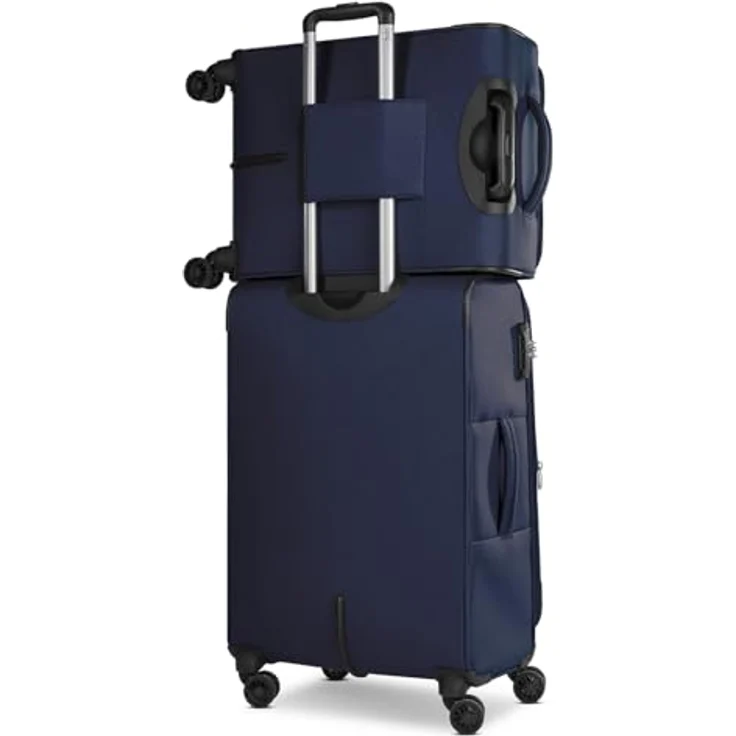 Worldpack Koffer Chicago 4 Rollen Kabinentrolley S 56 cm Blau (35 l, S) – Bild 4