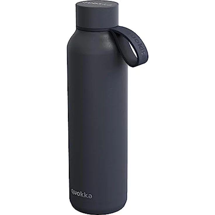 Quokka Solid mit Silikon-Aufhänger - Tbc 630 ML | Wasserflaschen aus Edelstahl BPA-frei |Doppelwandige Thermoflasche - hält Kälte und Wärme für Kinder und Erwachsene – Bild 1