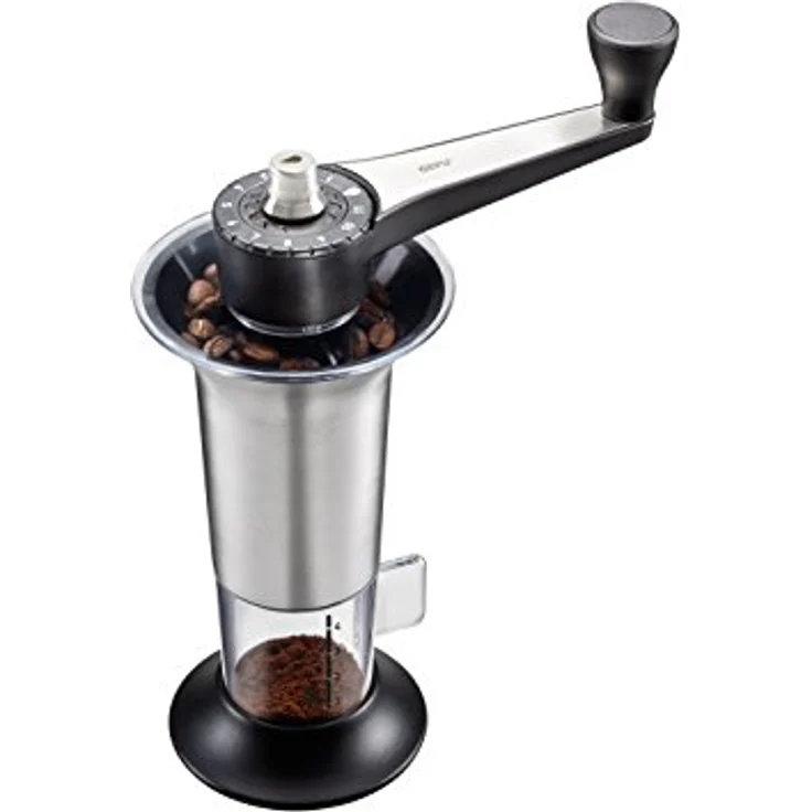 GEFU 16330 Kaffeemühle Lorenzo - Edelstahl, 11 Mahlstufen, für Espresso, Filterkaffee und French Press Kaffee, silber - Preisvergleich – Bild 1