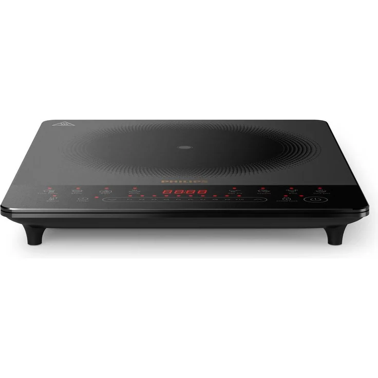 Philips HD5850/90, Induktionskochplatte mit 10 Heizstufen und 2000 W Leistung, Schwarz