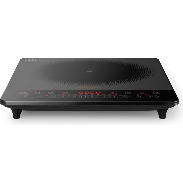Philips HD5850/90, Induktionskochplatte mit 10 Heizstufen und 2000 W Leistung, Schwarz