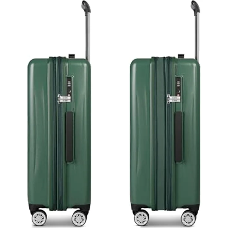 Brics Cervia 2.0, Hartschalenkoffer Trolley M, 69 cm mit Dehnfalte, 77 l, Grün, 4 Rollen – Bild 3