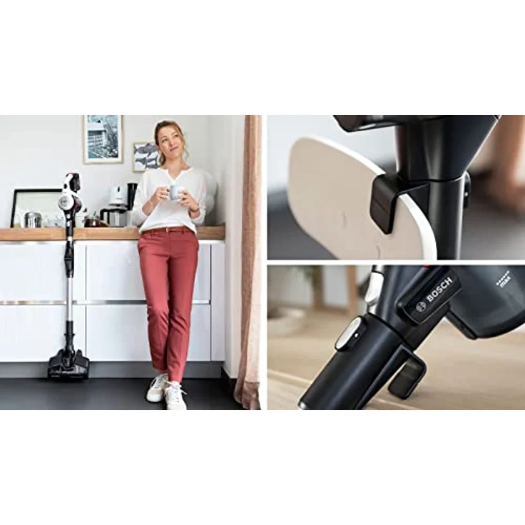 Bosch BBS711W Handstaubsauger Unlimited 7, 40 min Akkubetrieb, grau/schwarz – Bild 5