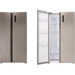 Respekta Side by Side Kühlschrank Gefrierkombi 505 L No Frost Silber 178 cm - LED-Licht, Eiswürfelbereiter, leise - Preisvergleich