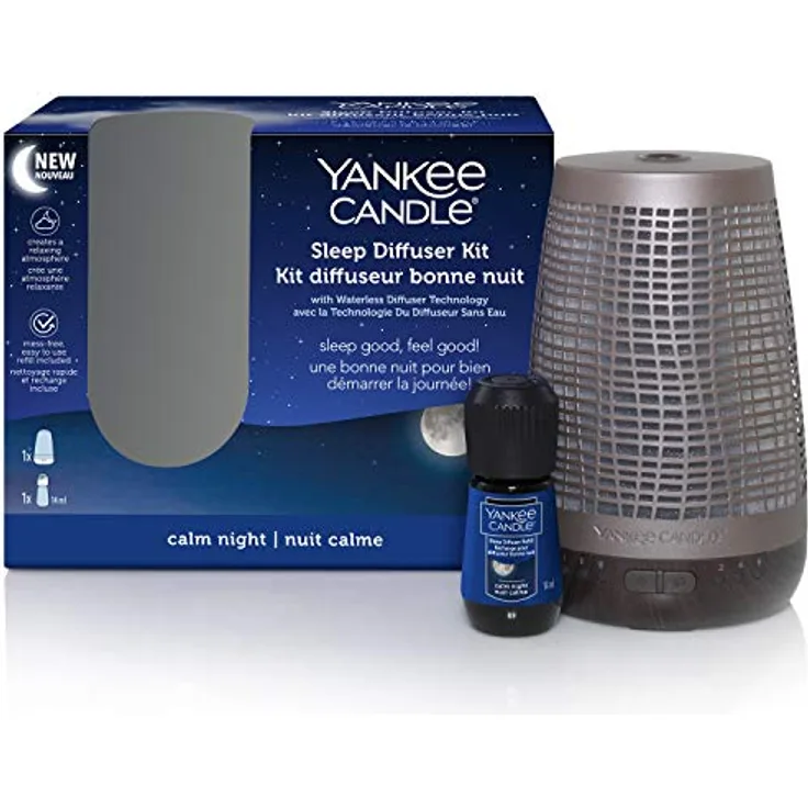 Yankee Candle Diffuser Kit, Calm Night, Sleep