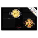 ELAG 4-Zonen Induktionskochfeld EX-500 mit Flexzonen (Made in Germany - autark - 80 cm Einbau- Kochfeld Induktion - inkl. Rahmen - Touch-Bedienung - Booster)