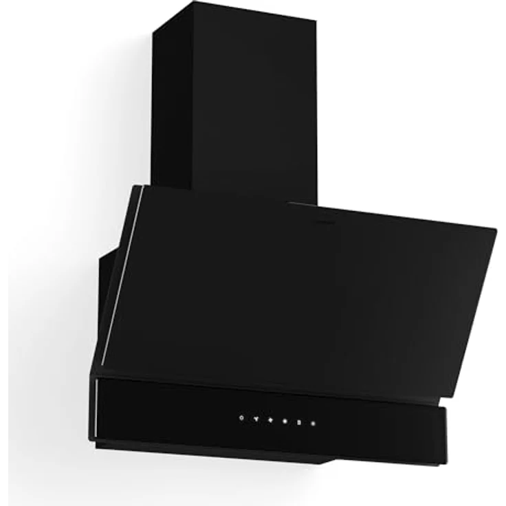 Klarstein Velaire Dunstabzugshaube 60 cm, Kopffreihaube mit 820 m³/h Boost, A++ Energieeffizienz, Touch-Bedienung, LED-Beleuchtung, leise, Aluminium- & Aktivkohlefilter, schwarz – Bild 1