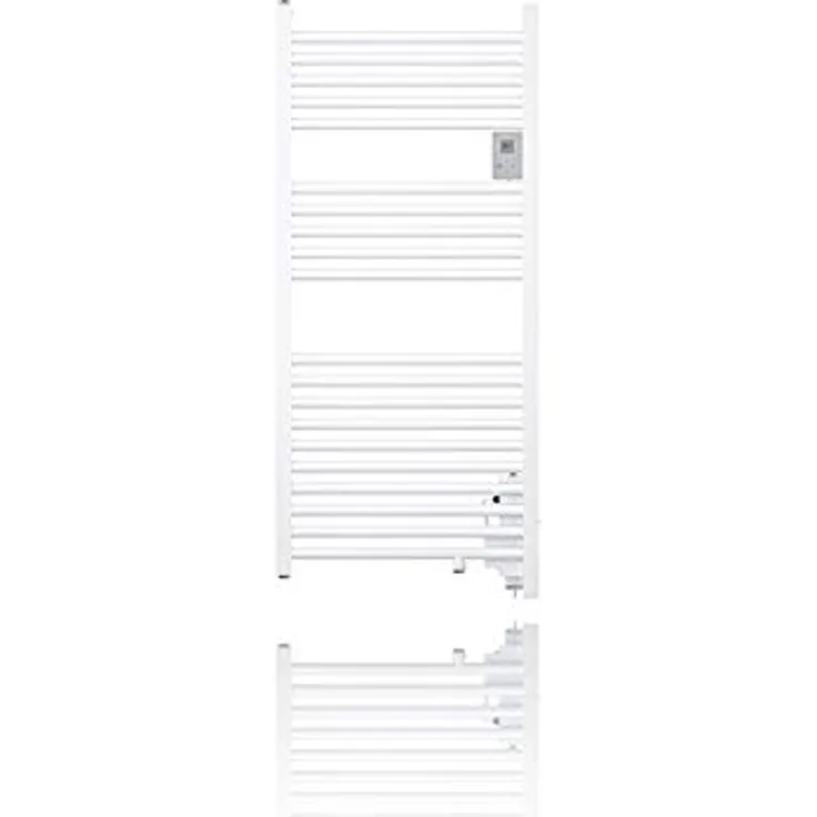 STIEBEL ELTRON 239141 Elektrischer Bad-/Handtuchheizkörper BHE 50 Plus mit LC-Display, 500 W Heizleistung, Weiß