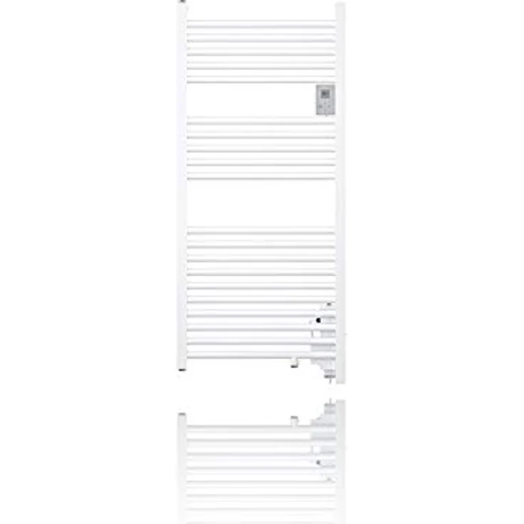 STIEBEL ELTRON 239141 Elektrischer Bad-/Handtuchheizkörper BHE 50 Plus mit LC-Display, 500 W Heizleistung, Weiß – Bild 1