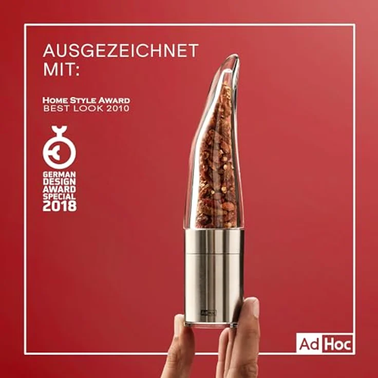 Adhoc Chilli- und Gewürzschneider PEPE - Spezialschneidemechanismus, für den optimalen Schnitt von getrockneten Kräutern und Gewürzen entworfen – Bild 5