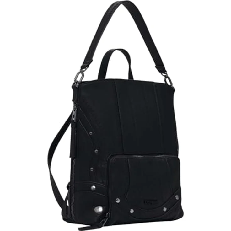 Desigual Embro Pretoria City Rucksack, 30 cm, schwarz, 100% Polyurethan – Bild 2