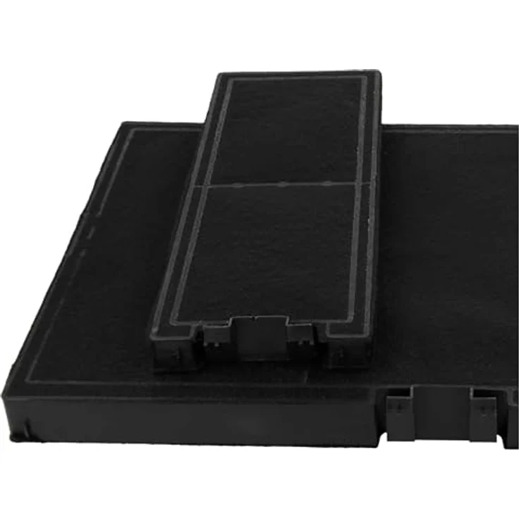 vhbw 2x Filterset kompatibel mit Bosch DWK87CM66, DWK87CM65, DWK87CM60/01, DWK87CM, DWK87BM60B/01 Dunstabzugshaube - Aktivkohlefilter, schwarz – Bild 5