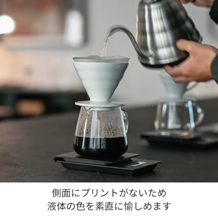 Hario V60 Barista Server, Kaffeekanne aus Glas mit 600ml Fassungsvermögen, transparent – Bild 3