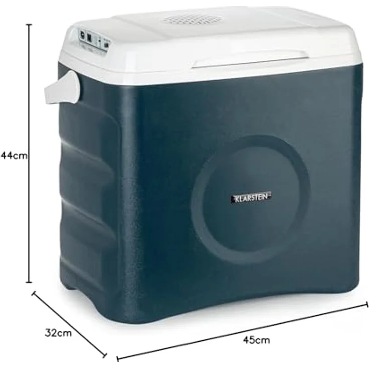 Klarstein BeerBelly 29 Thermoelektrische Kühlbox, Energieeffizienzklasse F, 29 Liter, Kühl-& Warmhaltefunktion, USB-Port, ECO-Modus, Blau – Bild 7