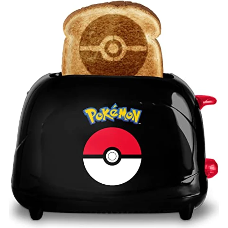 Uncanny Brands Pokémon Toaster, Toaster mit Pokémon-Motiv und 2 Röststufen – Bild 1