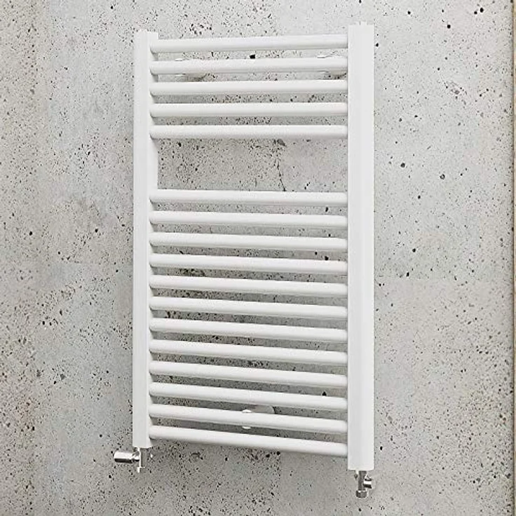 Schulte Badheizkörper München, 77 x 50 cm, 451 Watt Leistung, Anschluss unten, alpinweiß, Designheizkörper, EP07650 04 – Bild 1