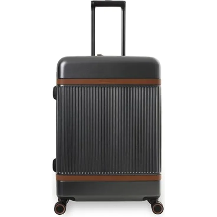The Chesterfield Brand Zuna 4 Rollen Trolley M, 65 cm, grau, 100% Polycarbonat, Koffer