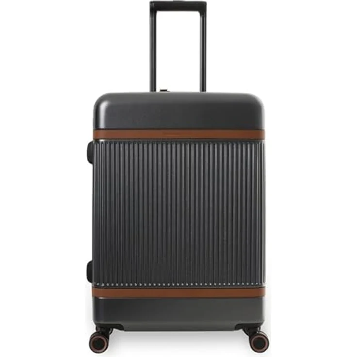 The Chesterfield Brand Zuna 4 Rollen Trolley M, 65 cm, grau, 100% Polycarbonat, Koffer – Bild 1