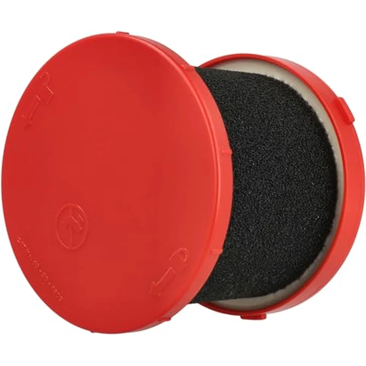 vhbw Nassfilter Ersatz für Milwaukee 4932478802, 4932479806, 49-90-2015 für Staubsauger - Schaumstoff/Kunststoff Rot Schwarz - Hochwertiger Schaumfilter für Flüssigkeiten mit Schutz vor Feuchtigkeit – Bild 2