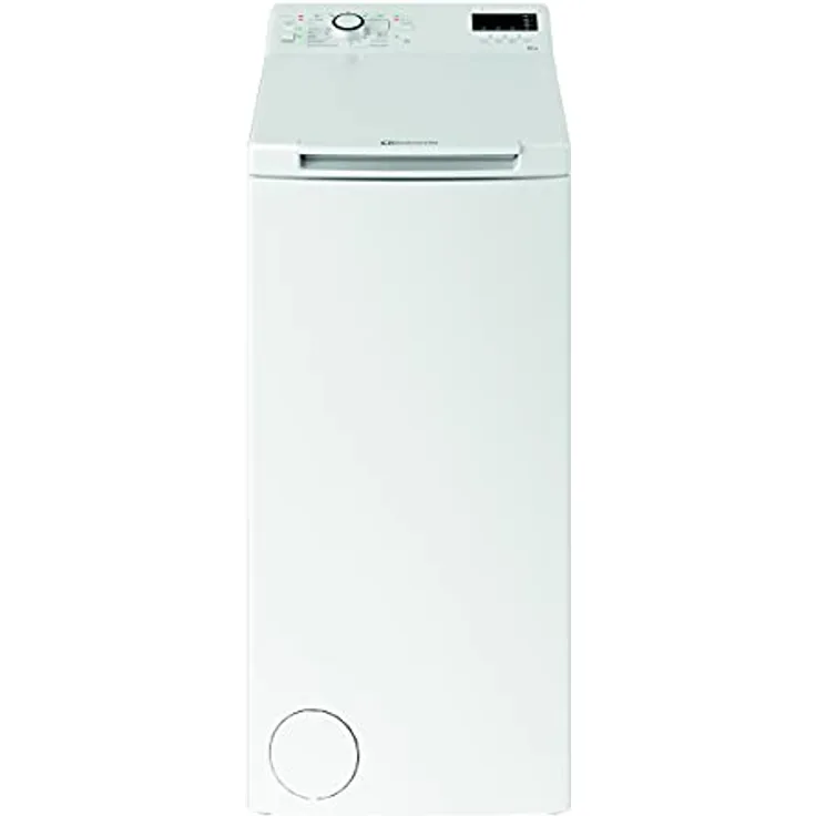 Bauknecht WAT Eco 712 B3 Toplader-Waschmaschine/6 kg/1200 UpM/Vollwasserschutz/Automatische Trommelpositionierung/SoftOpening/FreshFinish/Kurz 30/Intensivspülen/Wolleprogramm/Startzeitvorwahl