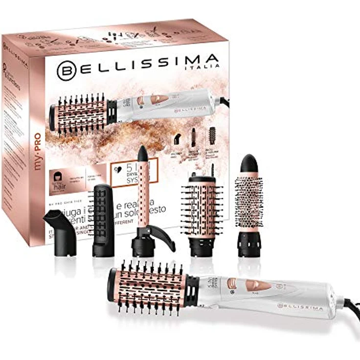 Bellissima My Pro Hot Air Styler GH18 1100, Warmluftbürste für Damen mit vielseitigen Stylingmöglichkeiten und glänzendem Haar – Bild 1