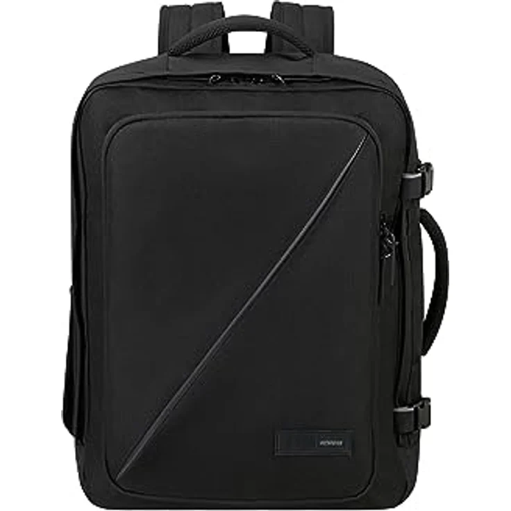 American Tourister Take2Cabin - Easyjet Kabinentasche 36 x 20 x 45 cm, 38.5 L, 0.70 kg, Handgepäck, Flugzeug Rucksack M Underseater, Schwarz (Black) – Bild 2