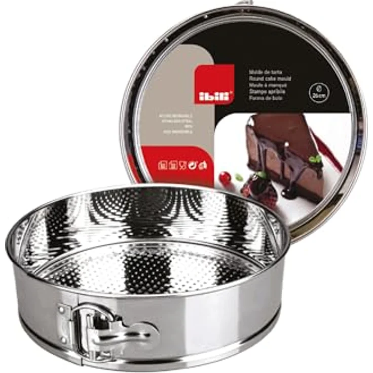Ibili Springform-Set, Edelstahl, silber, 26 x 26 x 7 cm – Bild 4