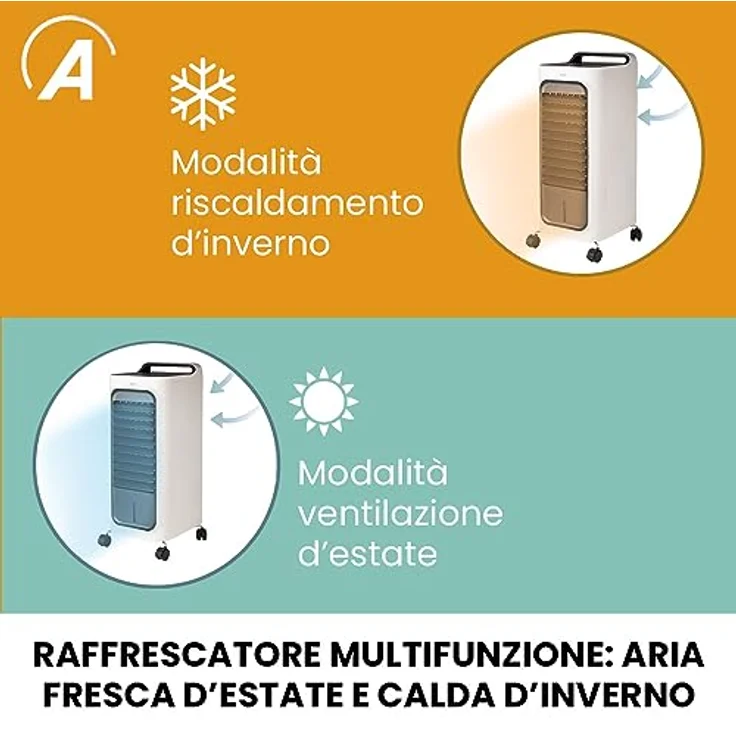 Ardes ARCF02 Keramik-Elektroheizung 2000W mit Gebläse, schwarz und weiß, multifunktional, LED-Display, Fernbedienung, automatische Oszillation – Bild 5
