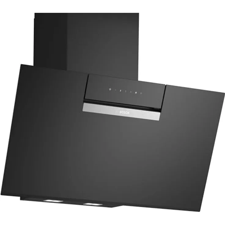 Bosch DWK87FN60, Serie 4, Smarte Dunstabzugshaube, 80 cm, Klarglas schwarz bedruckt, Wandesse Made in Germany, Automatische Anpassung an Kochfeld, Steuerung über Kochfeld, Einstellbare Farbtemperatur - Preisvergleich