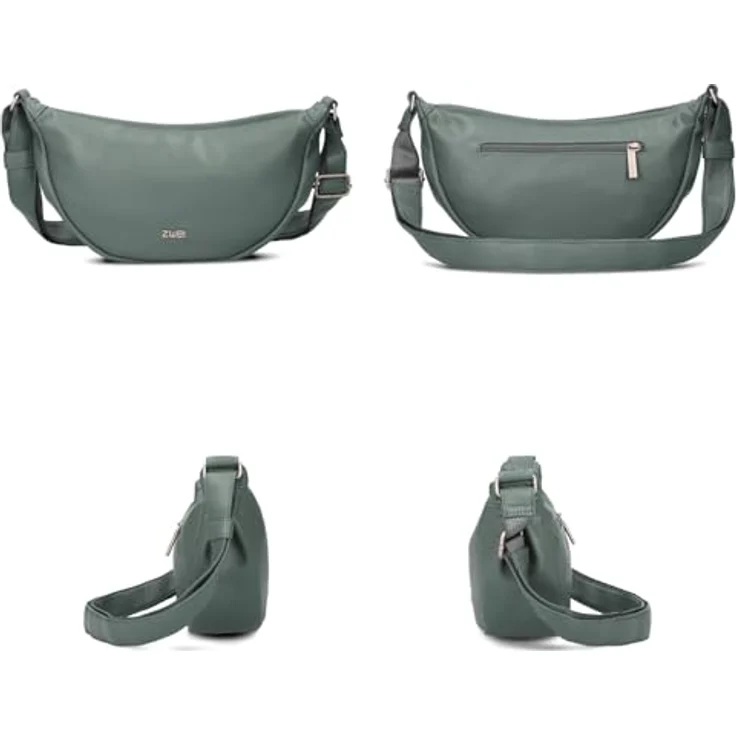 Zwei Mademoiselle.M Umhängetasche 32 cm, elegante Handtasche in Schwarz – Bild 3