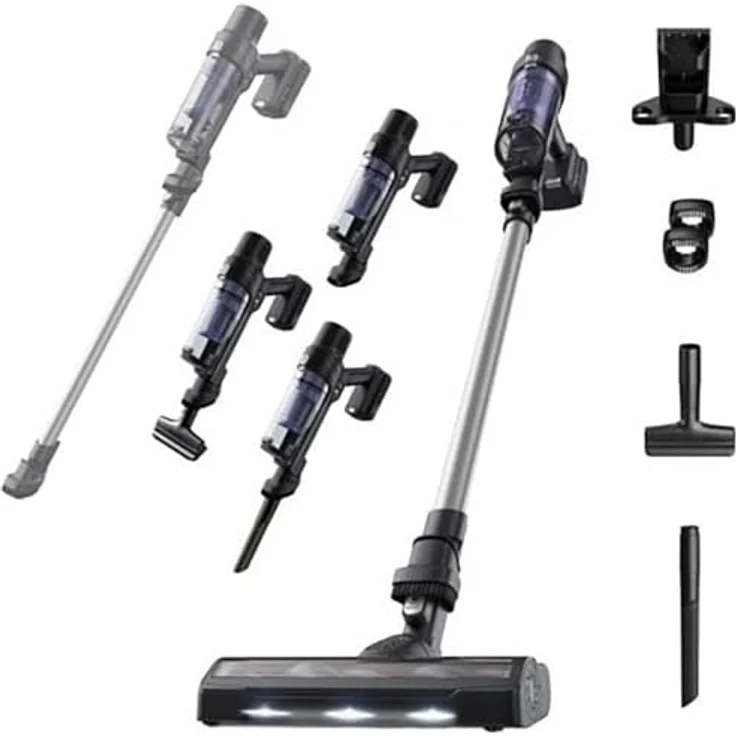 Rowenta Akku-Stielstaubsauger RH 6 A 35 WO X-PERT 7.60 - Leistungsstarker Staubsauger, beutellos - schwarz/grau – Bild 2