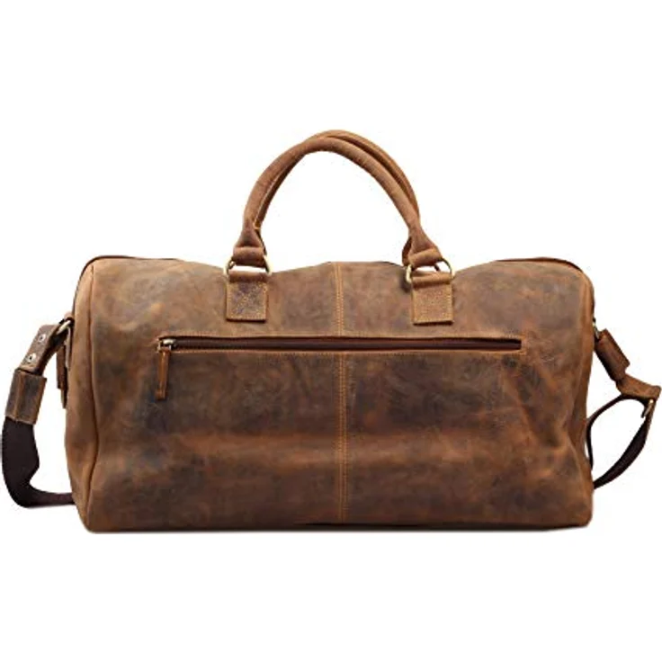Greenburry Vintage Weekender Reisetasche, Leder 50 cm, braun, 100% Leder, 50 x 26 x 36 cm – Bild 2
