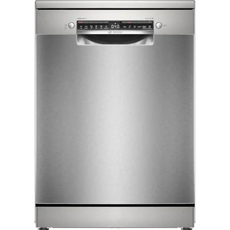 Bosch Serie 4 SMS4HMI09E, Freistehender Geschirrspüler, Edelstahl, 14 Maßgedecke, Standardgröße (60 cm)
