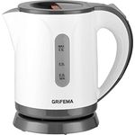 GRIFEMA Wasserkocher Klein, 0.8L, 1100W - Teekocher Elektrisch mit Kalkfilter, Kettle Leise, Schnell, Wasserkocher BPA-Frei, Reisewasserkocher Automatische Abschaltung,Überhitzungsschutz,Weiß