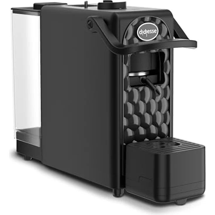 Didiesse Dark Side nero, Kapselmaschine mit 1,3-Liter-Wassertank und automatischer Abschaltung, Schwarz – Bild 1