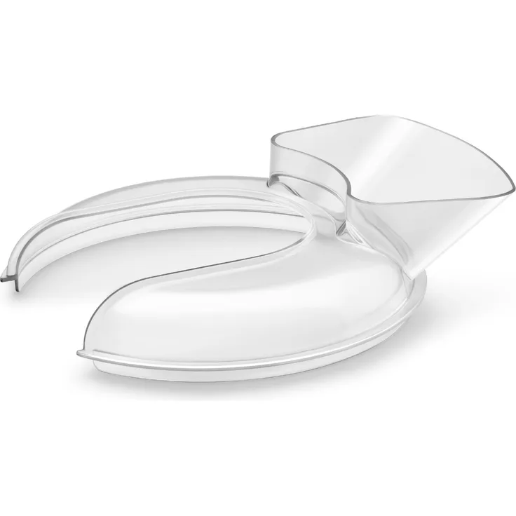 SMEG SMPS14 Spritzschutz-Einfüllhilfe, transparent, Küchenmaschinen-Zubehör für SMF04/05, spülmaschinengeeignet aus TRITAN™ RENEW