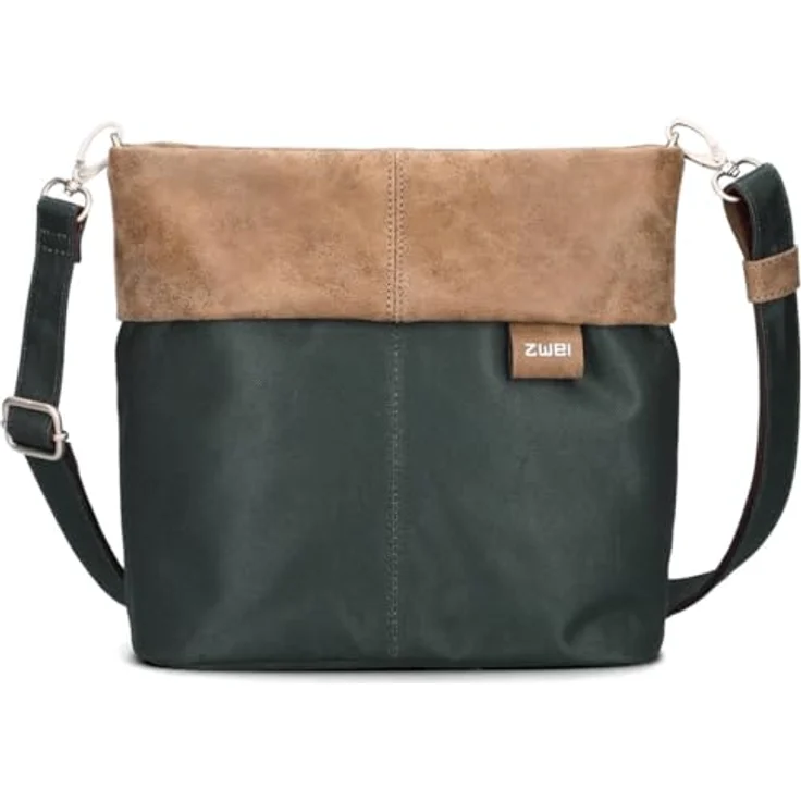 Zwei Olli Umhängetasche 25 cm, braun, 100% Polyester, 25 x 10 x 23 cm – Bild 2