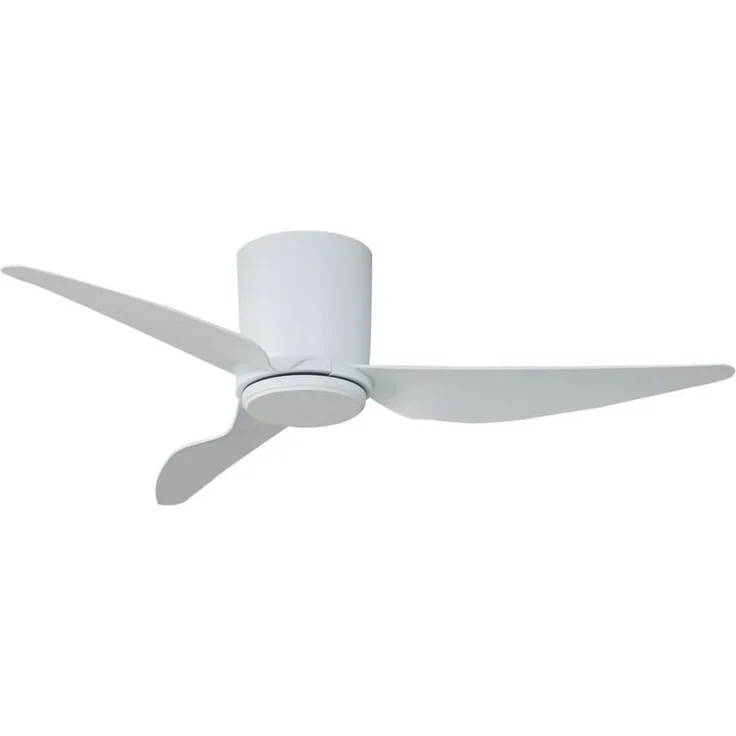 Lindby Aulo Deckenventilator, weiß, mit Fernbedienung, DC, Ø 123 cm, Sommer- und Winterbetrieb