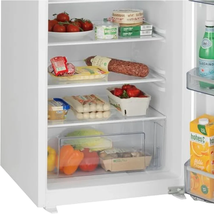 Oranier Einbau Kühlschrank 123 cm - halbhoher Einbaukühlschrank mit Gefrierfach - 178 Liter Volumen beFresh Fach - Festtür Anschlag wechselbar EKS423 – Bild 2