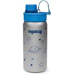 ergobag Edelstahl Trinkflasche, 0,5 Liter, geschmacks- und geruchsneutral, kinderleicht zu öffnen, nachhaltig