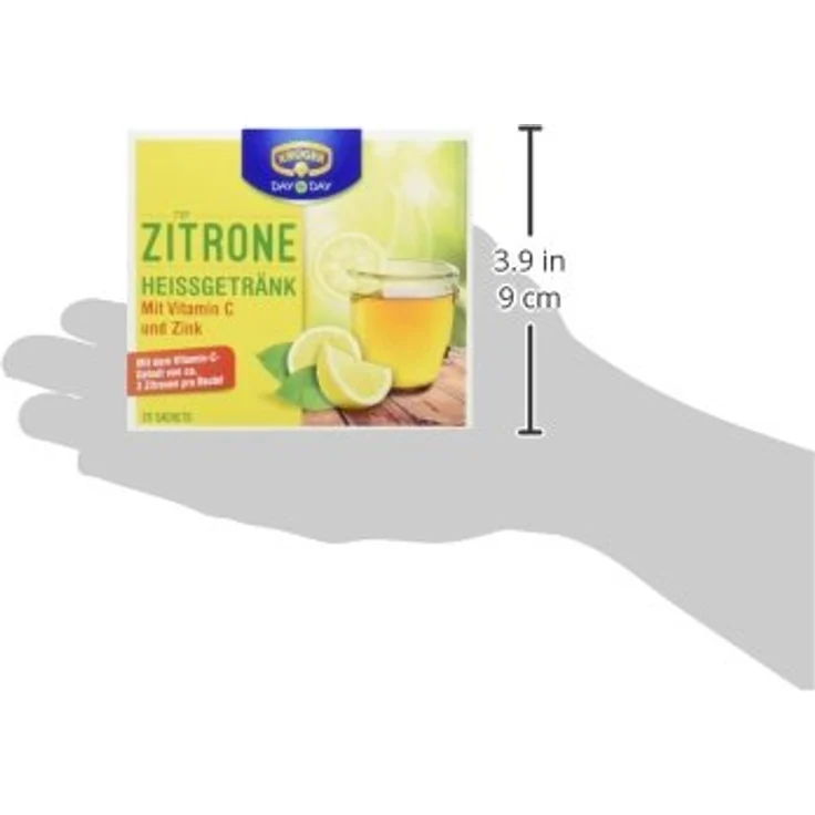 Krüger Heißgetränk Zitrone, fruchtiger Tee mit Vitamin C und Zink, 500g – Bild 5